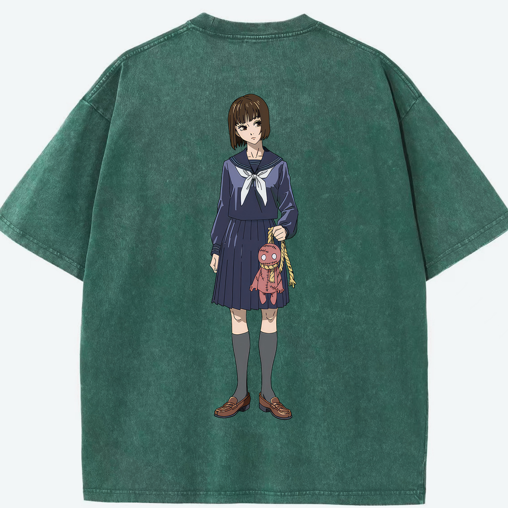 （画像用） 呪術廻戦 Jujutsu Kaisen 綿100% ヴィンテージ風 半袖Tシャツ（背面プリント）